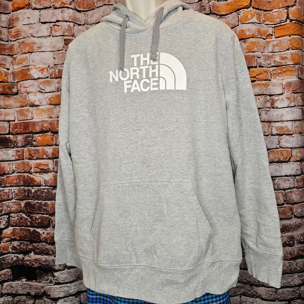 The North Face Womens Half Dome Pullover Hoodie Grey XL AAZX SP15